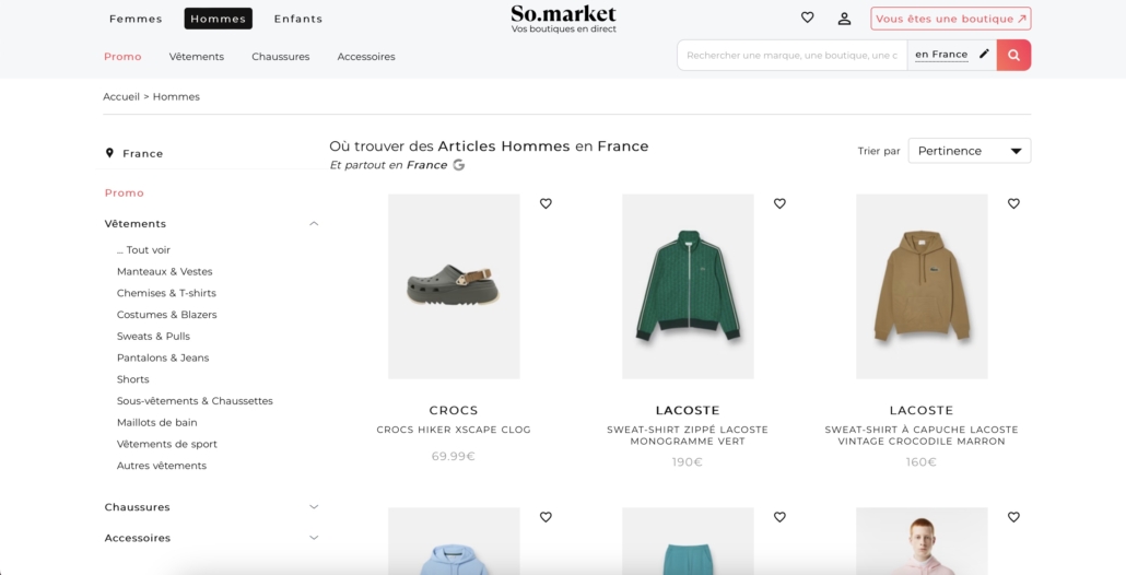 Inventaire produits - So.market